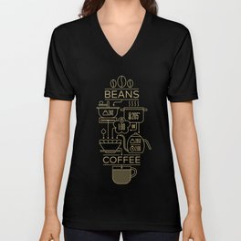 Pour Over Coffee Explained Unisex V-Neck