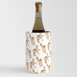 Alpaca Pattern Adorable Llama Gift Cute Summer Wine Chiller