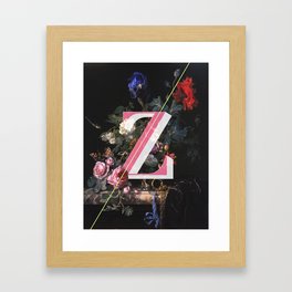 Letter Z Framed Art Print