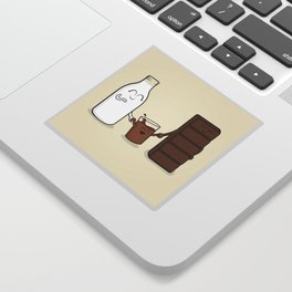 Chocolate + Milk Sticker