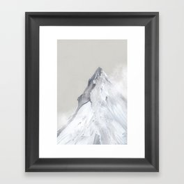 White Mountain Framed Art Print