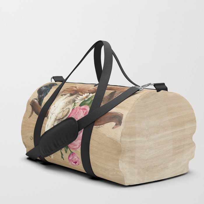 Aries And The Raven Duffle Bag By Aaddison Society6 Aries And The Raven Duffle Bag