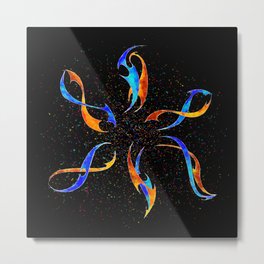 Efenissium - space dolphins Metal Print | Spacedolphin, Digital, Abstractdolphin, Space, Abstract, Abstractpainting, Painting, Dolphin, Colourful, Minimalism 