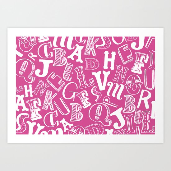 A-Z Art Print