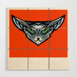 graffiti cat Wood Wall Art