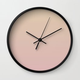 OMBRE ROSE TAN  COLOR Wall Clock
