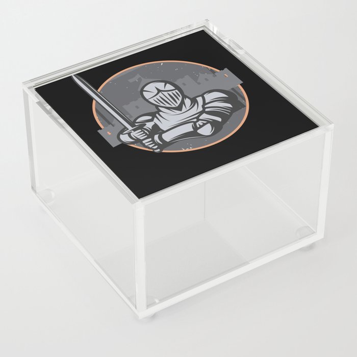 Medieval Knight Sword Roleplaying Game Acrylic Box