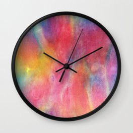 Abstract Watercolor Beautiful P 424 Wall Clock | Abstract, Cool, Pattern, Colorful, Hipster, Color, Cute, 80S, Graphic, Vintage 