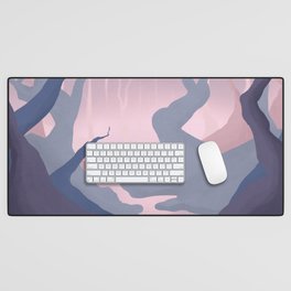 In the Depths of the Forest | Abstract Minimalist Art Desk Mat