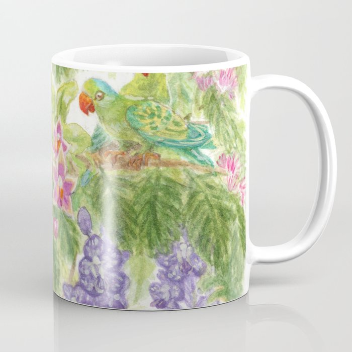 Birds and Orchids Tropical Rainforest II Coffee Mug