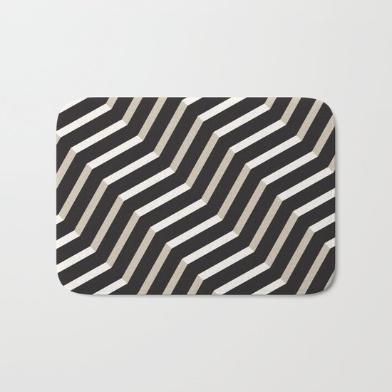 Geometric Pattern Bath Mat