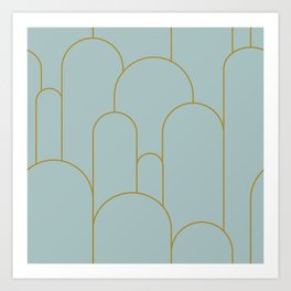 Art Deco Arches Art Print