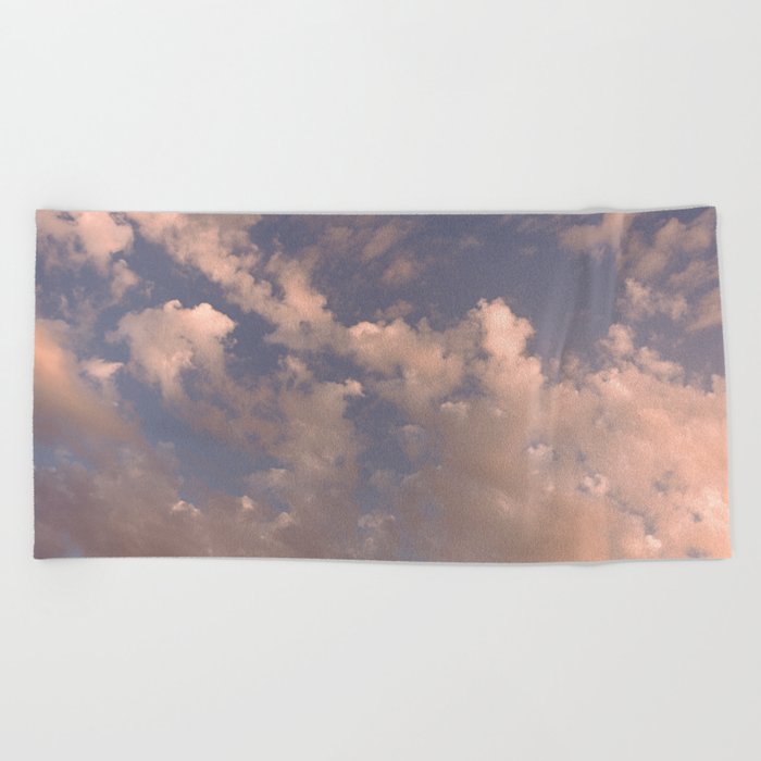cloudy sky Beach Towel