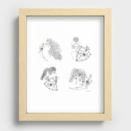 live-in gal pals Recessed Framed Print