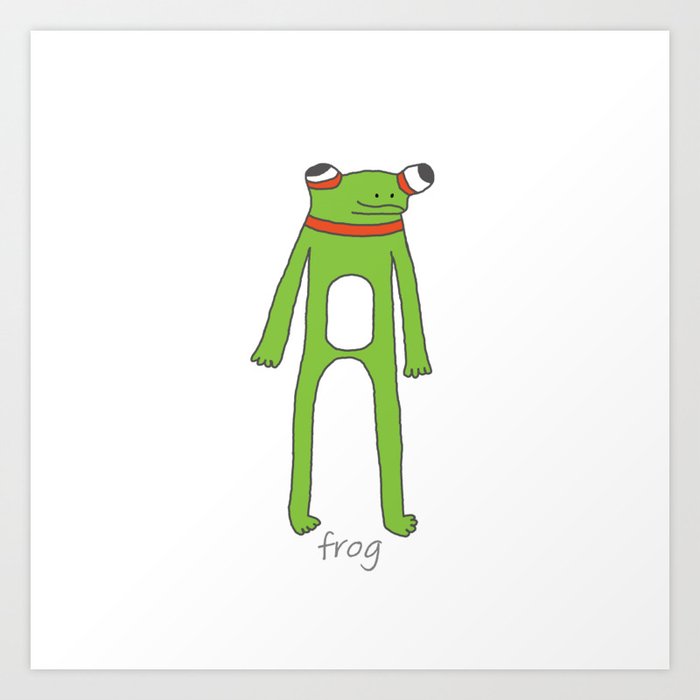 Gerald the Frog Art Print