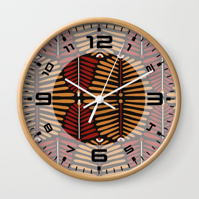 African Styles Pattern 6 Wall Clock