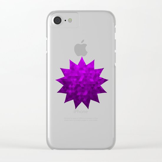 Kwan Yin's Star | Purple Flame | Compassion Clear iPhone Case