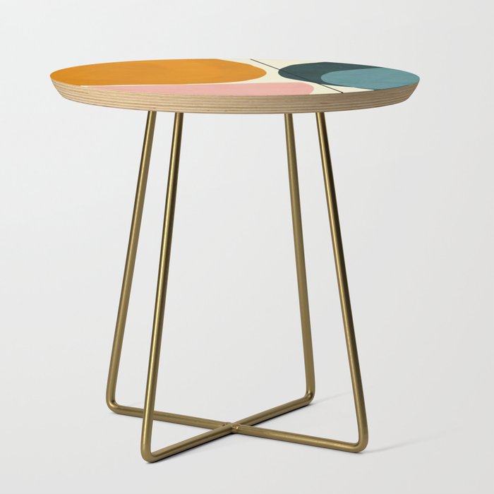 shapes geometric minimal painting abstract Side Table