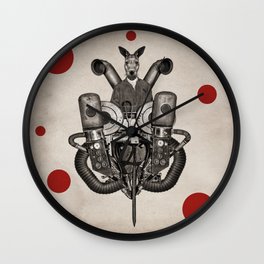 Anthropomorphic N°19 Wall Clock | Pop Surrealism, Funny, Vintage, Animal 
