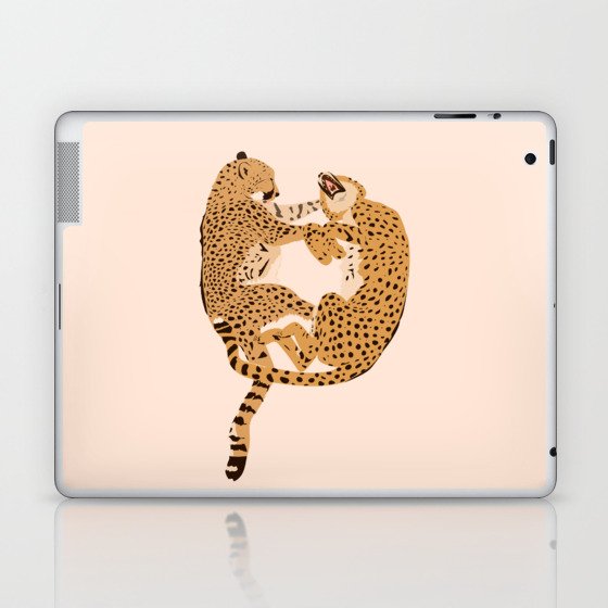 Cheetah Cuddles Laptop & iPad Skin