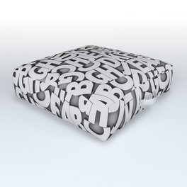 Learn the alfabet Outdoor Floor Cushion