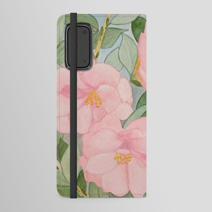 Watercolor Magnolia Android Wallet Case