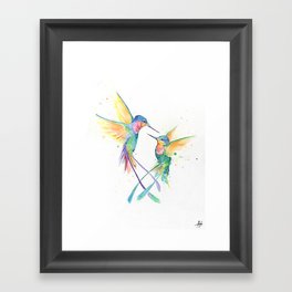 Hopeful Hummingbirds Framed Art Print