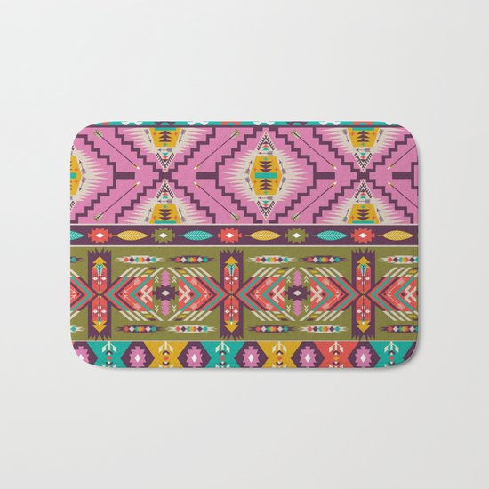 Ethnic Pattern Bath Mat