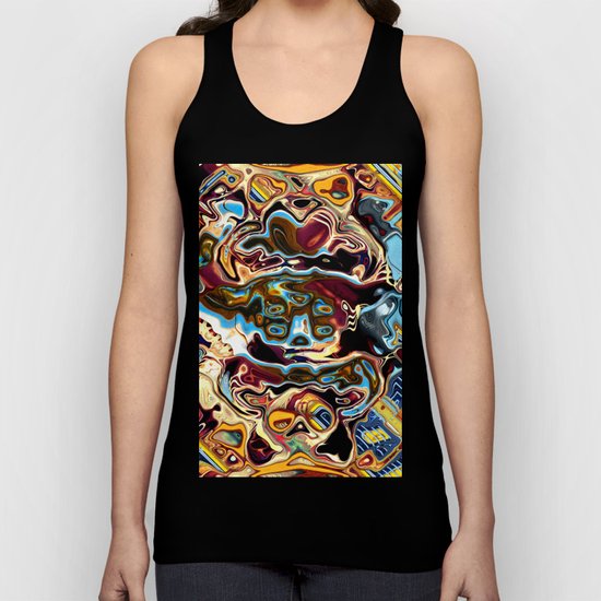 Chaotic Abstract Conglomeration Unisex Tank Top