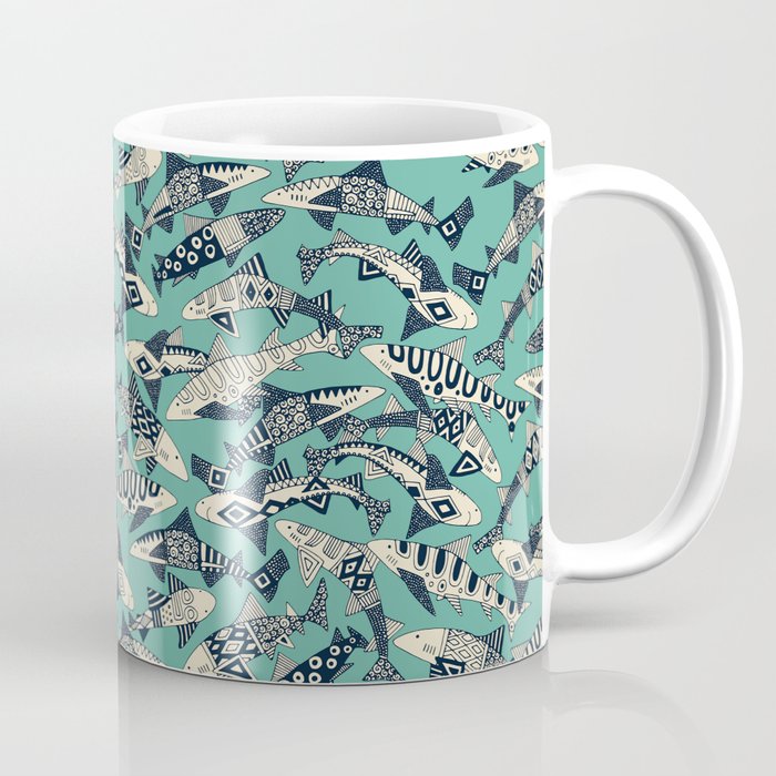 shark party jade Coffee Mug