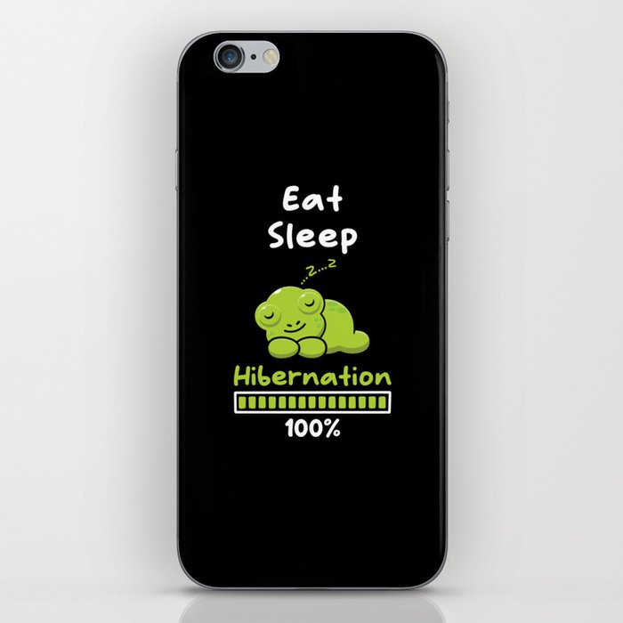 Eat Sleep Hibernation 100 Frog iPhone Skin