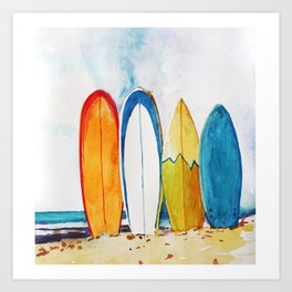 surfboard Art Print