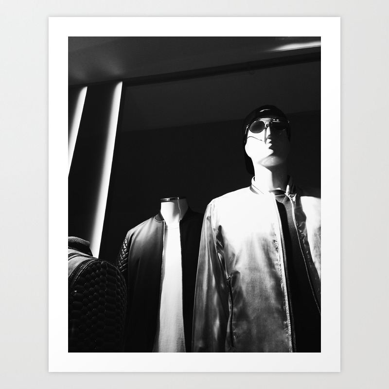Mannequin Display Black And White Fashion Photography Singapore Art Print By Nightwalkerrx Society6