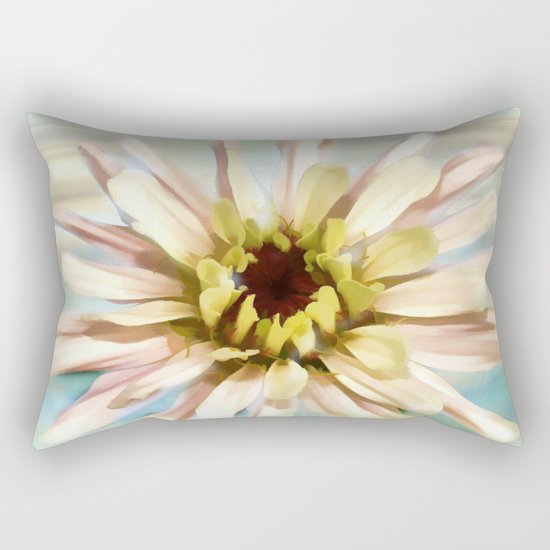 Pastel Zinnia Rectangular Pillow