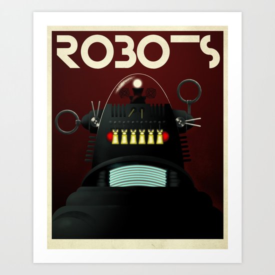 Robots - Robby Art Print