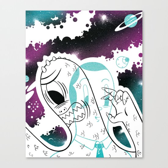Space Beat 2 Canvas Print