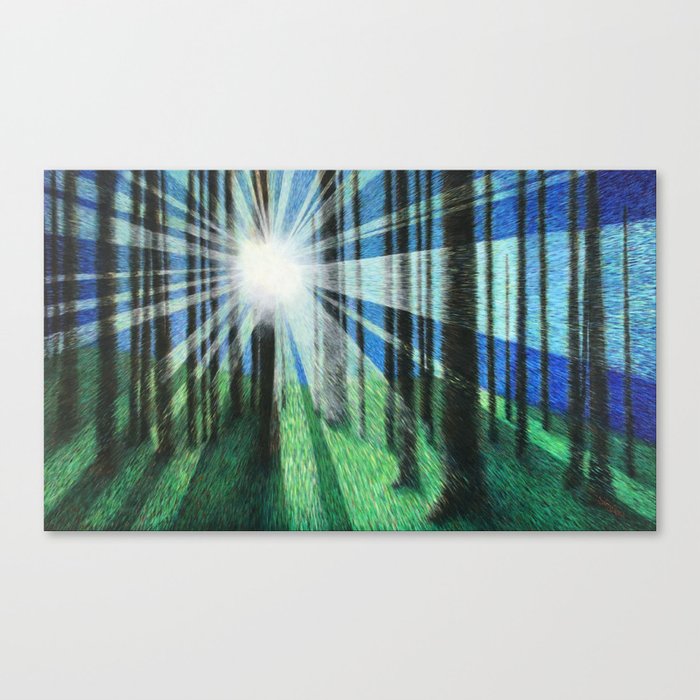 Movement in Color and Light Canvas Print