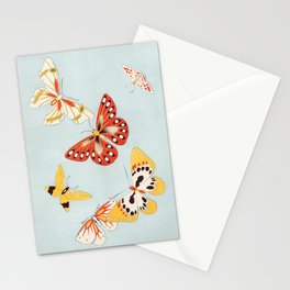 Vintage Japanese Butterflies Stationery Card