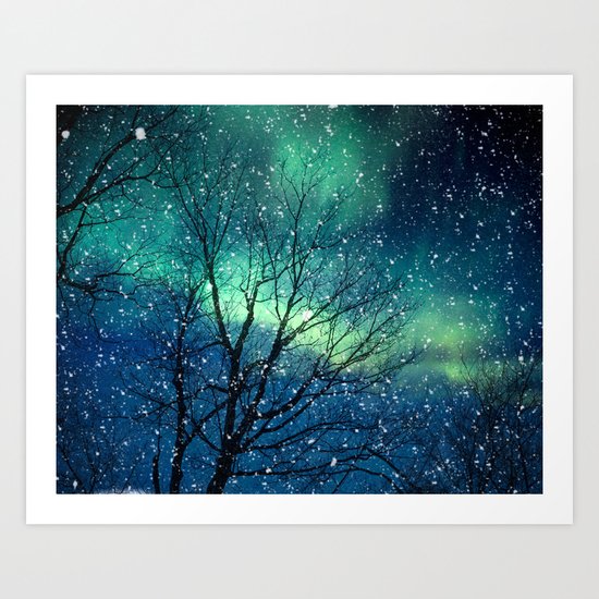Aurora Borealis Northern Lights Art Print
