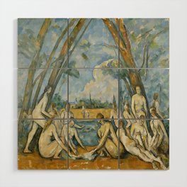 Paul Cézanne The Large Bathers Wood Wall Art