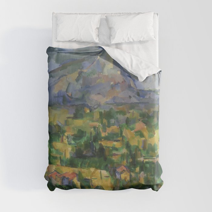 Paul Cezanne "Montagne Sainte-Victoire.Vue des Lauves" Duvet Cover