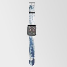 Marine Blue Natural Texture Apple Watch Band