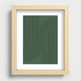 Minimal Line Curvature LXV Recessed Framed Print