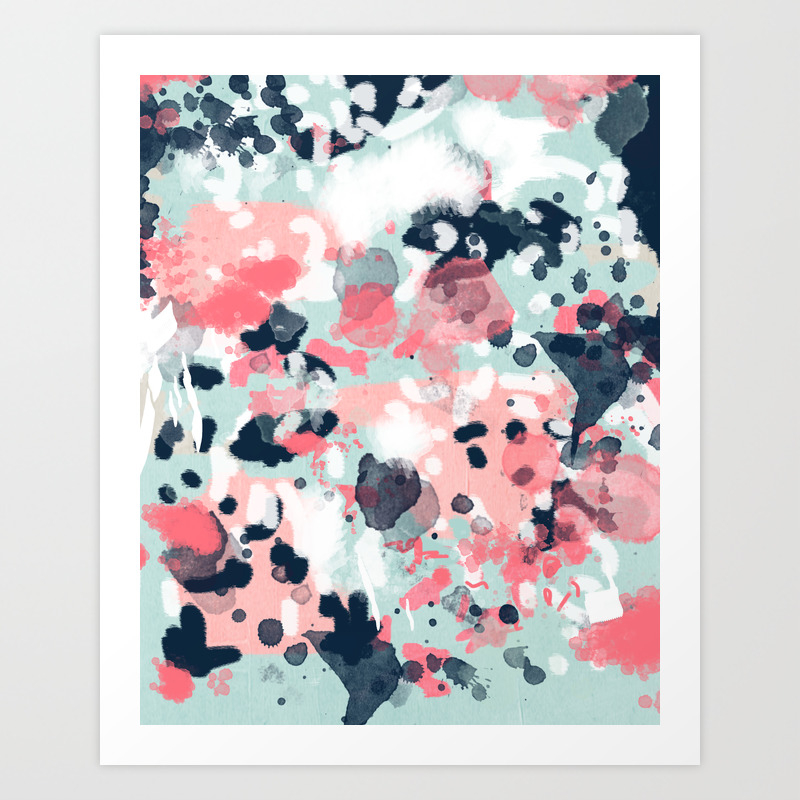 Jilly Modern Abstract Gender Neutral Canvas Art Print Large Scale Abstract Painting Art Print By Charlottewinter Society6