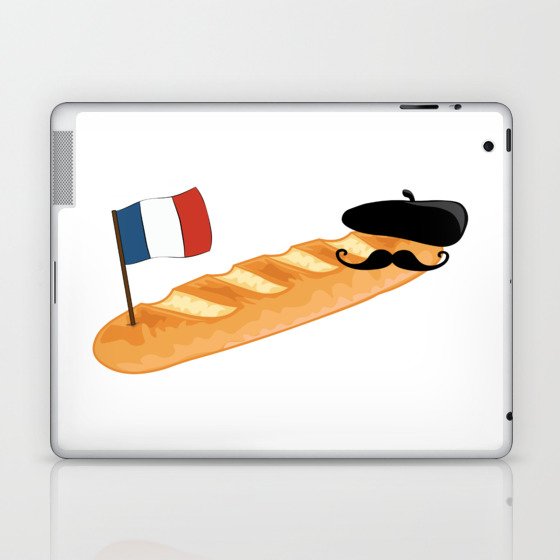 Bonjour Oui Oui Baguette - Funny French Laptop & iPad Skin