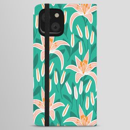 Lily Flower Garden iPhone Wallet Case
