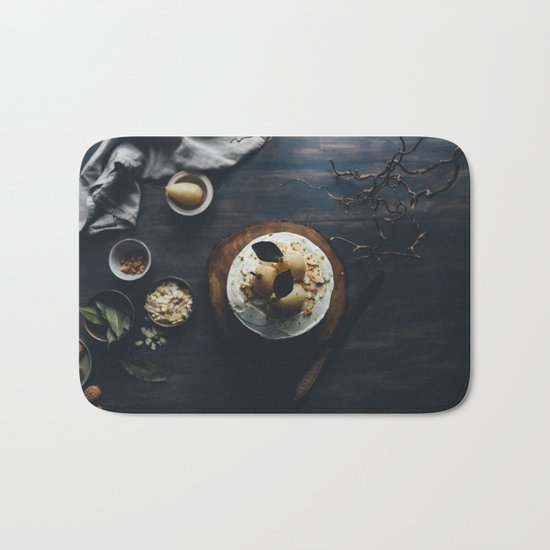pear cake Bath Mat