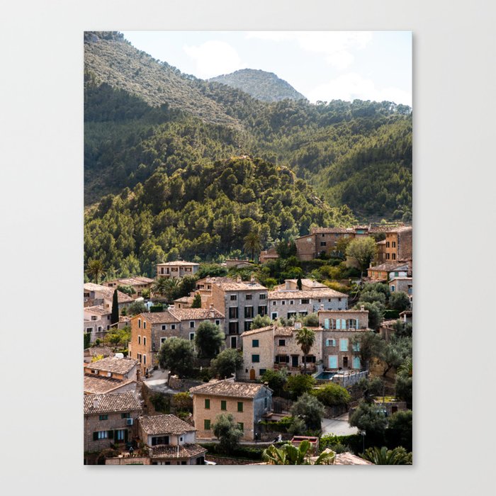 Mountain village on the island of Mallorca | Travel Photography poster Canvas Print