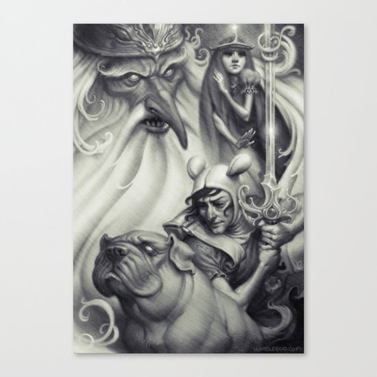 Another Castle :: Duotone Print Canvas Print