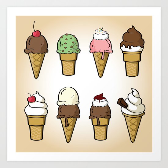 Ice Cream Art Print